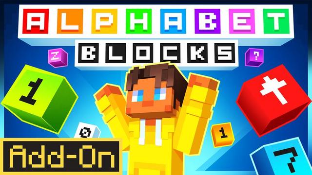 Thumbnail of the Minecraft Bedrock Marketplace product Alphabet Blocks Add-On created by Meraki.