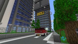 Screenshot of the Minecraft Bedrock Marketplace product City Parkour created by Meraki.