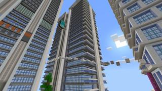 Screenshot of the Minecraft Bedrock Marketplace product City Parkour created by Meraki.
