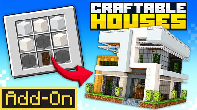 Thumbnail of the Minecraft Bedrock Marketplace product Craftable Houses Add-On created by Meraki.