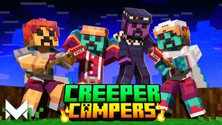Thumbnail of the Minecraft Bedrock Marketplace product Creeper Campers created by Meraki.