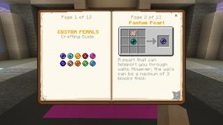 Screenshot of the Minecraft Bedrock Marketplace product Custom Pearls created by Meraki.