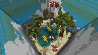 Screenshot of the Minecraft Bedrock Marketplace product Dropper: Four Seasons created by Meraki.