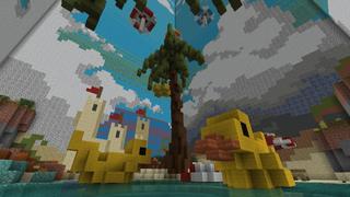 Screenshot of the Minecraft Bedrock Marketplace product Dropper: Four Seasons created by Meraki.