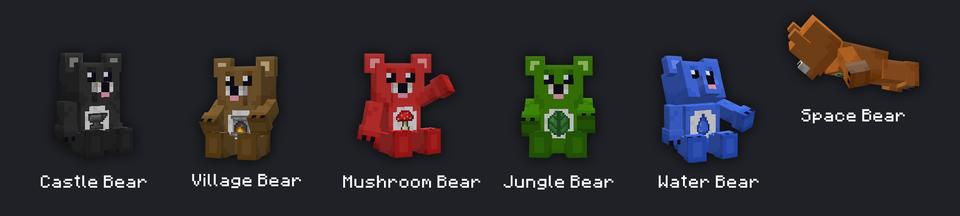 Panorama of the Minecraft Bedrock Marketplace product Find the Bear created by Meraki.