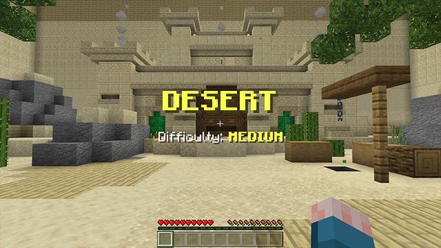Screenshot of the Minecraft Bedrock Marketplace product Find the Button: Extreme created by Meraki.