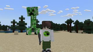 Screenshot of the Minecraft Bedrock Marketplace product Giant Mobs created by Meraki.