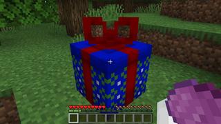 Screenshot of the Minecraft Bedrock Marketplace product Gifts Add-On created by Meraki.