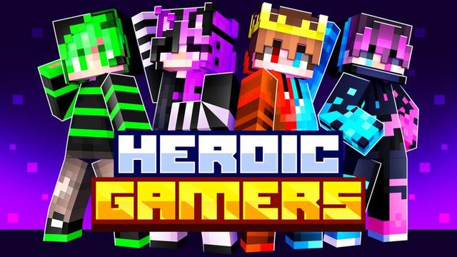 Thumbnail of the Minecraft Bedrock Marketplace product Heroic Gamers created by Meraki.
