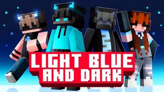 Thumbnail of the Minecraft Bedrock Marketplace product Light Blue and Dark created by Meraki.