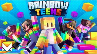 Thumbnail of the Minecraft Bedrock Marketplace product Rainbow Teens created by Meraki.