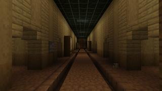 Screenshot of the Minecraft Bedrock Marketplace product Secret Backrooms House created by Meraki.