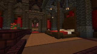 Screenshot of the Minecraft Bedrock Marketplace product Secret Snow Bunker created by Meraki.