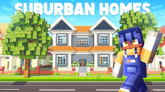 Thumbnail of the Minecraft Bedrock Marketplace product Suburban Homes created by Meraki.