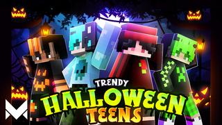 Thumbnail of the Minecraft Bedrock Marketplace product Trendy Halloween Teens created by Meraki.