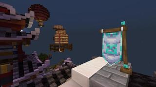 Screenshot of the Minecraft Bedrock Marketplace product Twin Dragon Parkour created by Meraki.