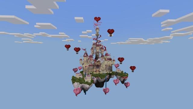 Screenshot of the Minecraft Bedrock Marketplace product Valentine Parkour created by Meraki.