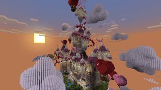 Screenshot of the Minecraft Bedrock Marketplace product Valentine Parkour created by Meraki.