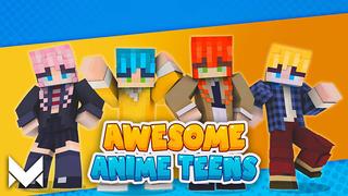 Thumbnail of the Minecraft Bedrock Marketplace product Awesome Anime Teens created by Meraki.
