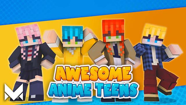 Thumbnail of the Minecraft Bedrock Marketplace product Awesome Anime Teens created by Meraki.