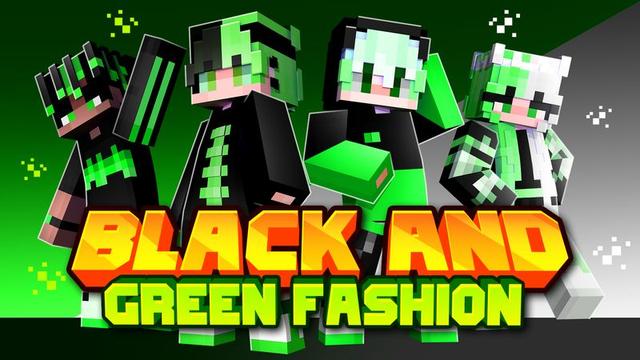 Thumbnail of the Minecraft Bedrock Marketplace product Black and Green Fashion created by Meraki.