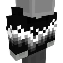 Thumbnail of the Minecraft Bedrock Marketplace product Black and White Fire Hoodie created by Meraki.
