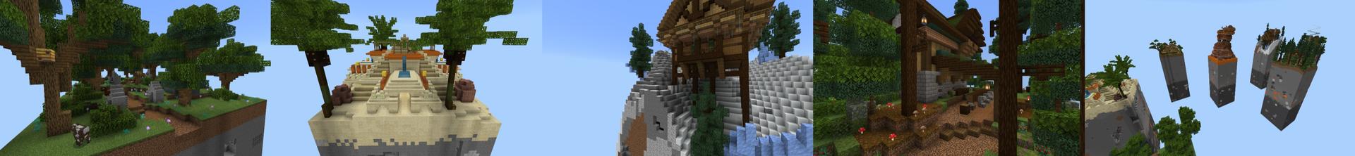 Panorama of the Minecraft Bedrock Marketplace product Chunk Challenge created by Meraki.