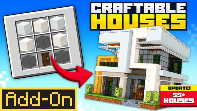 Thumbnail of the Minecraft Bedrock Marketplace product Craftable Houses Add-On created by Meraki.