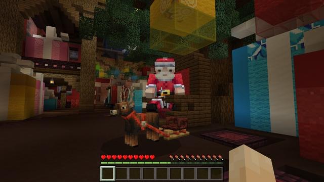 Screenshot of the Minecraft Bedrock Marketplace product Elf Delivery Service created by Meraki.