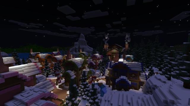 Screenshot of the Minecraft Bedrock Marketplace product Elf Delivery Service created by Meraki.