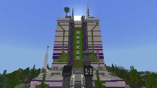 Screenshot of the Minecraft Bedrock Marketplace product Hacker HQ created by Meraki.
