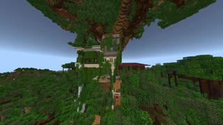 Screenshot of the Minecraft Bedrock Marketplace product Versteckte Baumbasis created by Meraki.