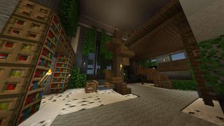 Screenshot of the Minecraft Bedrock Marketplace product Versteckte Baumbasis created by Meraki.