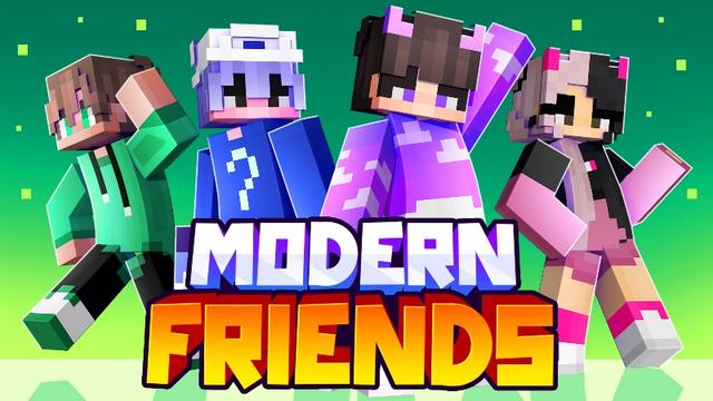 Thumbnail of the Minecraft Bedrock Marketplace product Modern Friends created by Meraki.