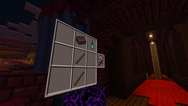 Screenshot of the Minecraft Bedrock Marketplace product Nether Weapons created by Meraki.