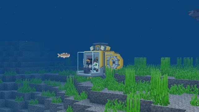 Screenshot of the Minecraft Bedrock Marketplace product Ocean Explorers Add-On created by Meraki.