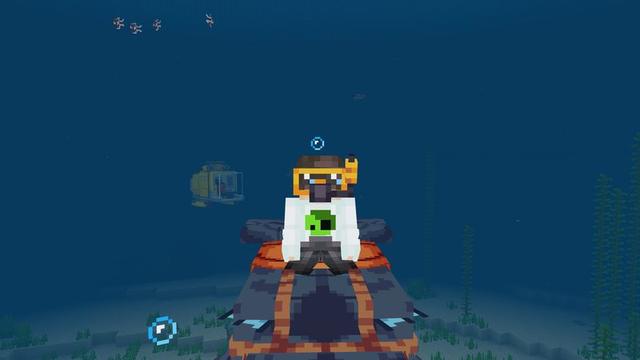Screenshot of the Minecraft Bedrock Marketplace product Ocean Explorers Add-On created by Meraki.