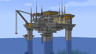 Screenshot of the Minecraft Bedrock Marketplace product Oil Ocean Survival created by Meraki.