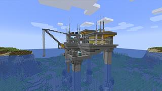Screenshot of the Minecraft Bedrock Marketplace product Oil Ocean Survival created by Meraki.