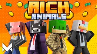 Thumbnail of the Minecraft Bedrock Marketplace product Rich Animals created by Meraki.