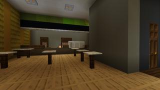 Screenshot of the Minecraft Bedrock Marketplace product Secret Backrooms House created by Meraki.