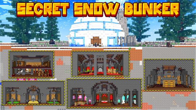 Thumbnail of the Minecraft Bedrock Marketplace product Secret Snow Bunker created by Meraki.