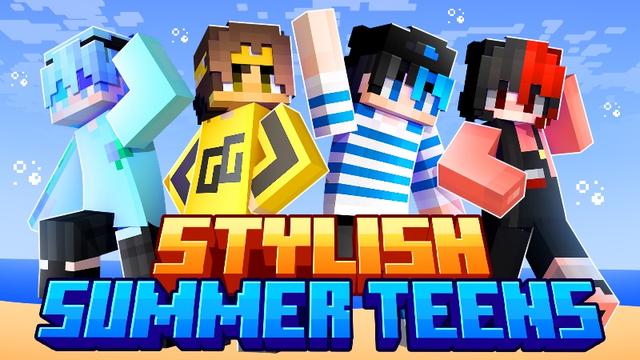 Thumbnail of the Minecraft Bedrock Marketplace product Stylish Summer Teens created by Meraki.