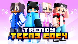 Thumbnail of the Minecraft Bedrock Marketplace product Trendy Teens 2024 created by Meraki.