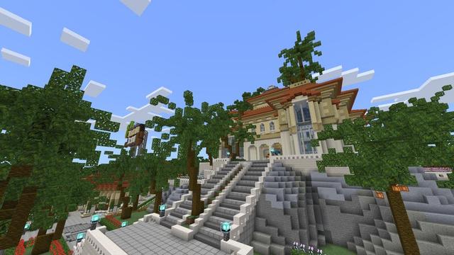 Screenshot of the Minecraft Bedrock Marketplace product Tropical Resort created by Meraki.