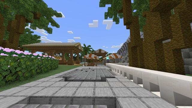 Screenshot of the Minecraft Bedrock Marketplace product Tropical Resort created by Meraki.