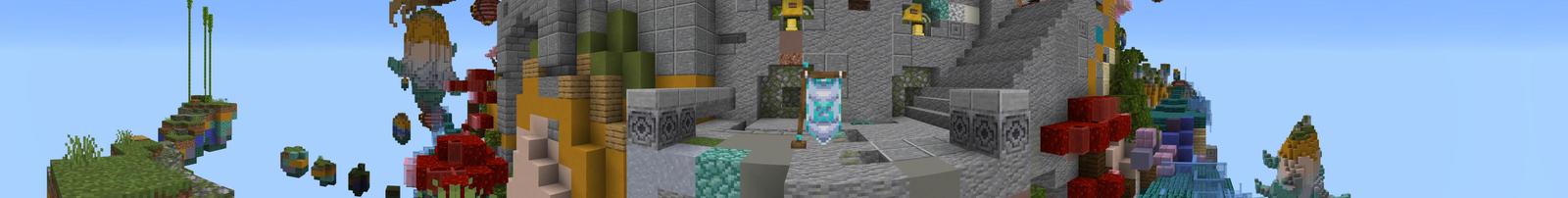 Panorama of the Minecraft Bedrock Marketplace product Twin Dragon Parkour created by Meraki.