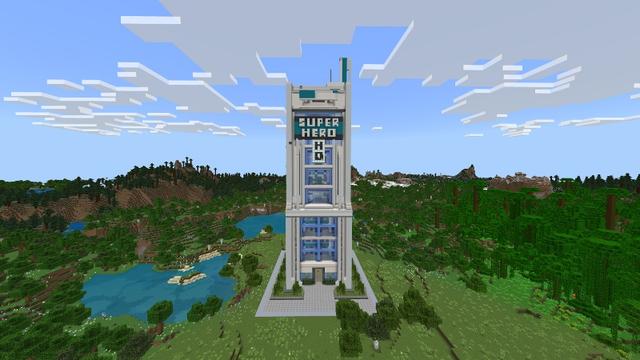 Screenshot of the Minecraft Bedrock Marketplace product Ultimate Superhero Weapons created by Meraki.