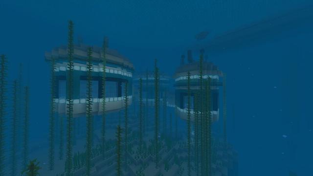 Screenshot of the Minecraft Bedrock Marketplace product Underwater Bunker created by Meraki.