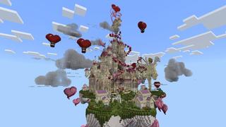 Screenshot of the Minecraft Bedrock Marketplace product Valentine Parkour created by Meraki.